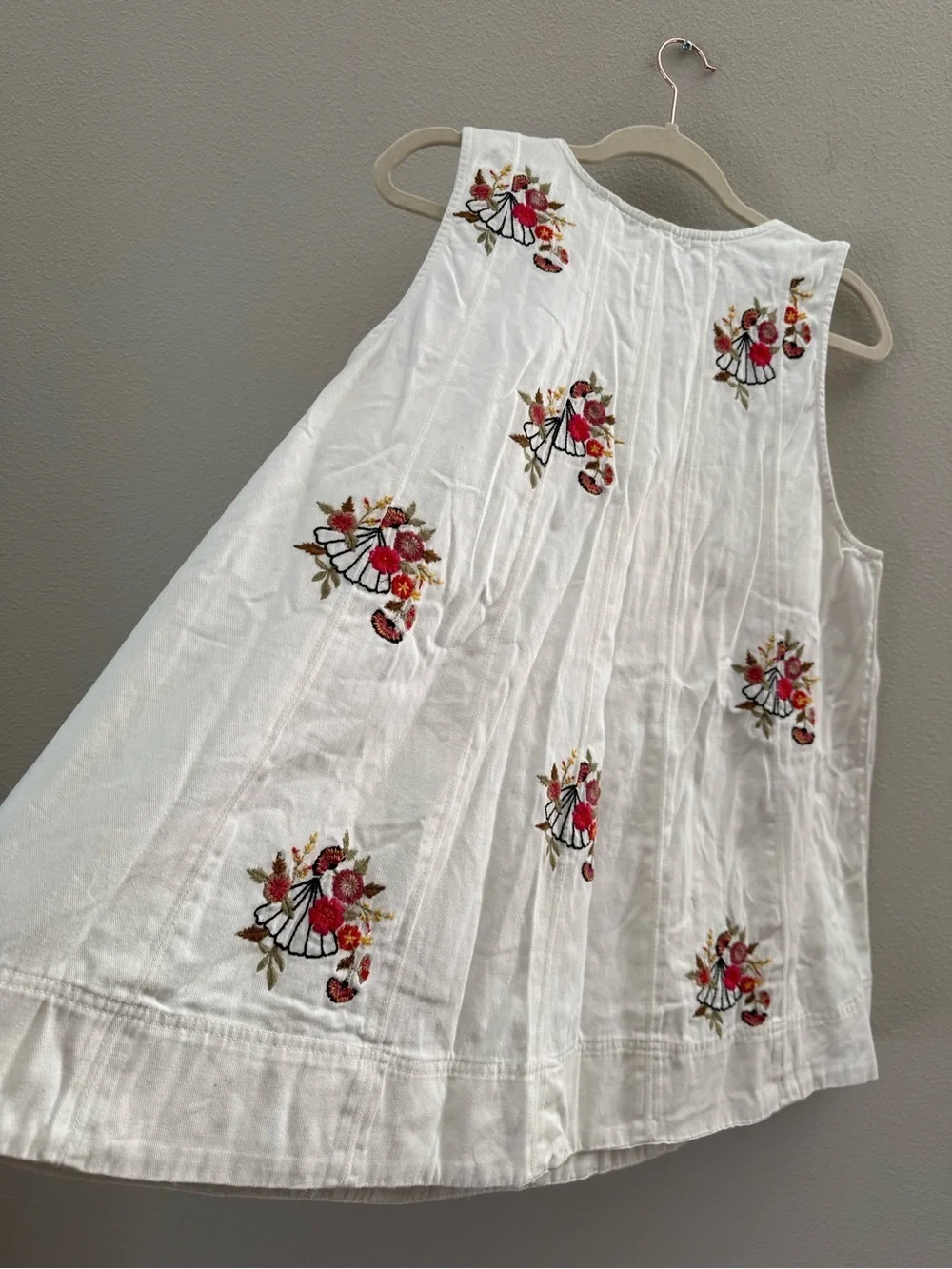 Free People Strada Embroidered Two-Piece Tank & Short Set XL - Picture 6 of 13